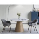 Стол обеденный SIGNAL ANGEL Ceramic белый/дуб 120